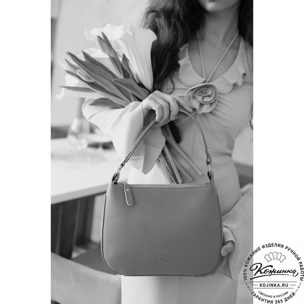 Женская кожаная сумка "Каролина" (капучино)